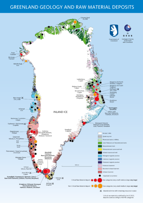 Map of minerals in Greenland_geology_geus2025